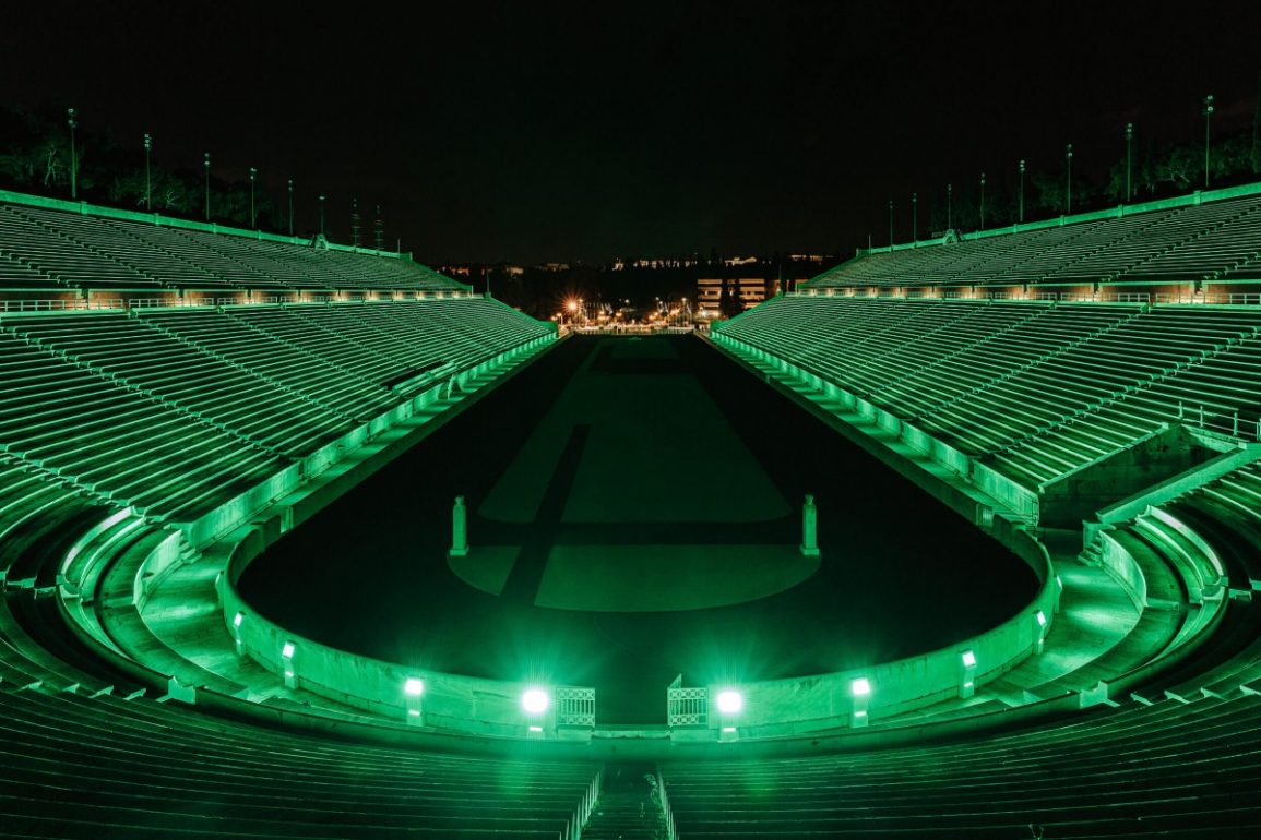 panathinaiko stadio prasino