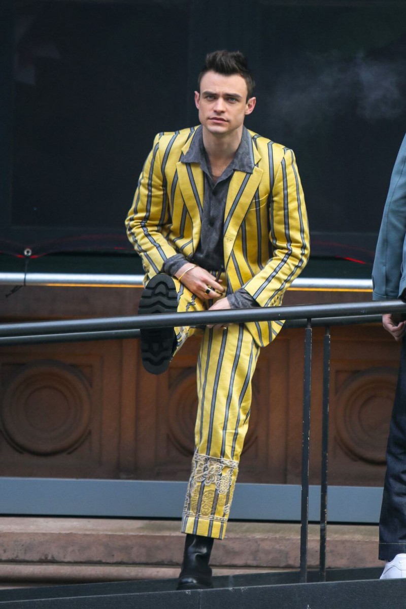 thomas doherty is seen at the film set of the gossip girl news photo 1617035887