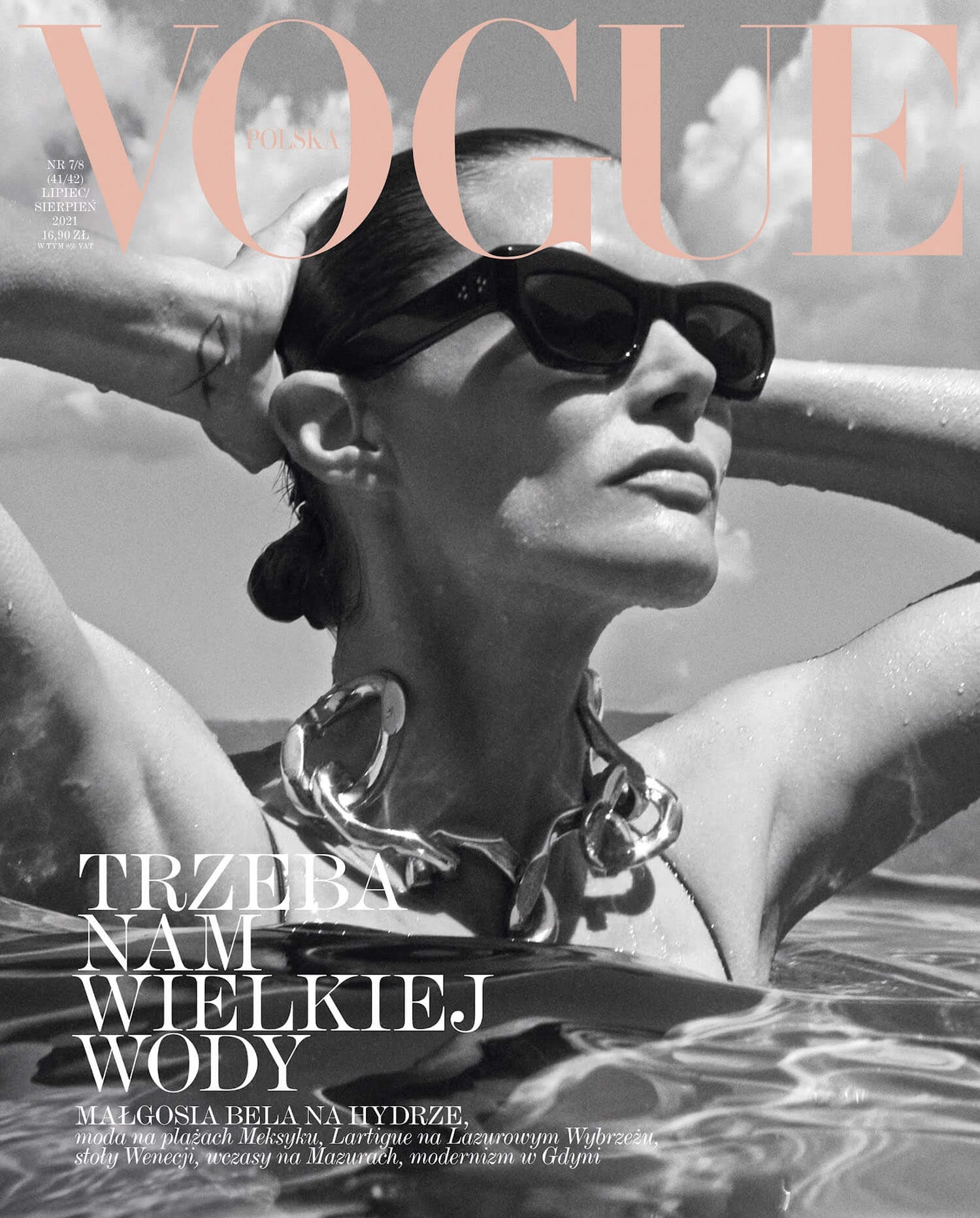 Malgosia Bela covers Vogue Poland July August 2021 by Magda Wunsche Aga Samsel 1