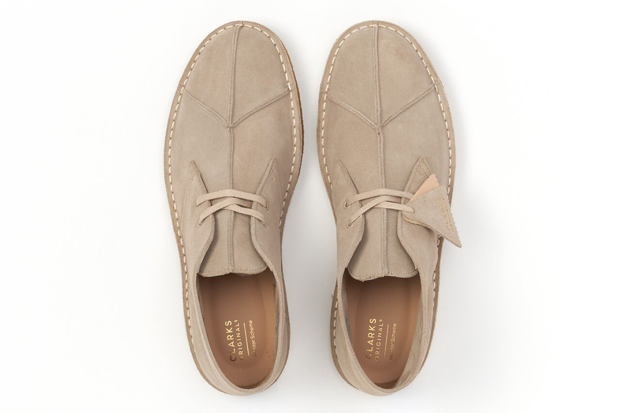 https hypebeast.com image 2021 12 Hender Scheme x Clarks Originals Desert Boot Collaboration 3