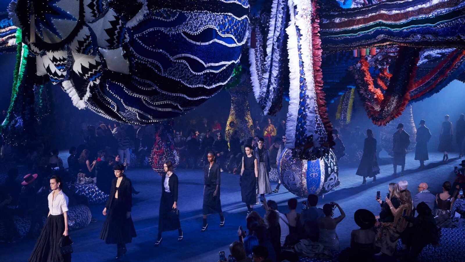 dior joana vasconcelos paris fashion week catwalk installation
