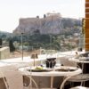NEW Art Lounge Table Setup Acropolis view